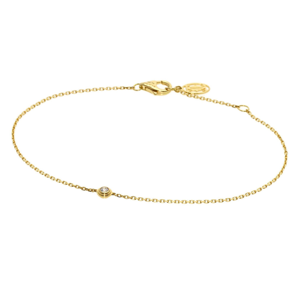 CARTIER 18k Gold Diamond Charm Bracelet